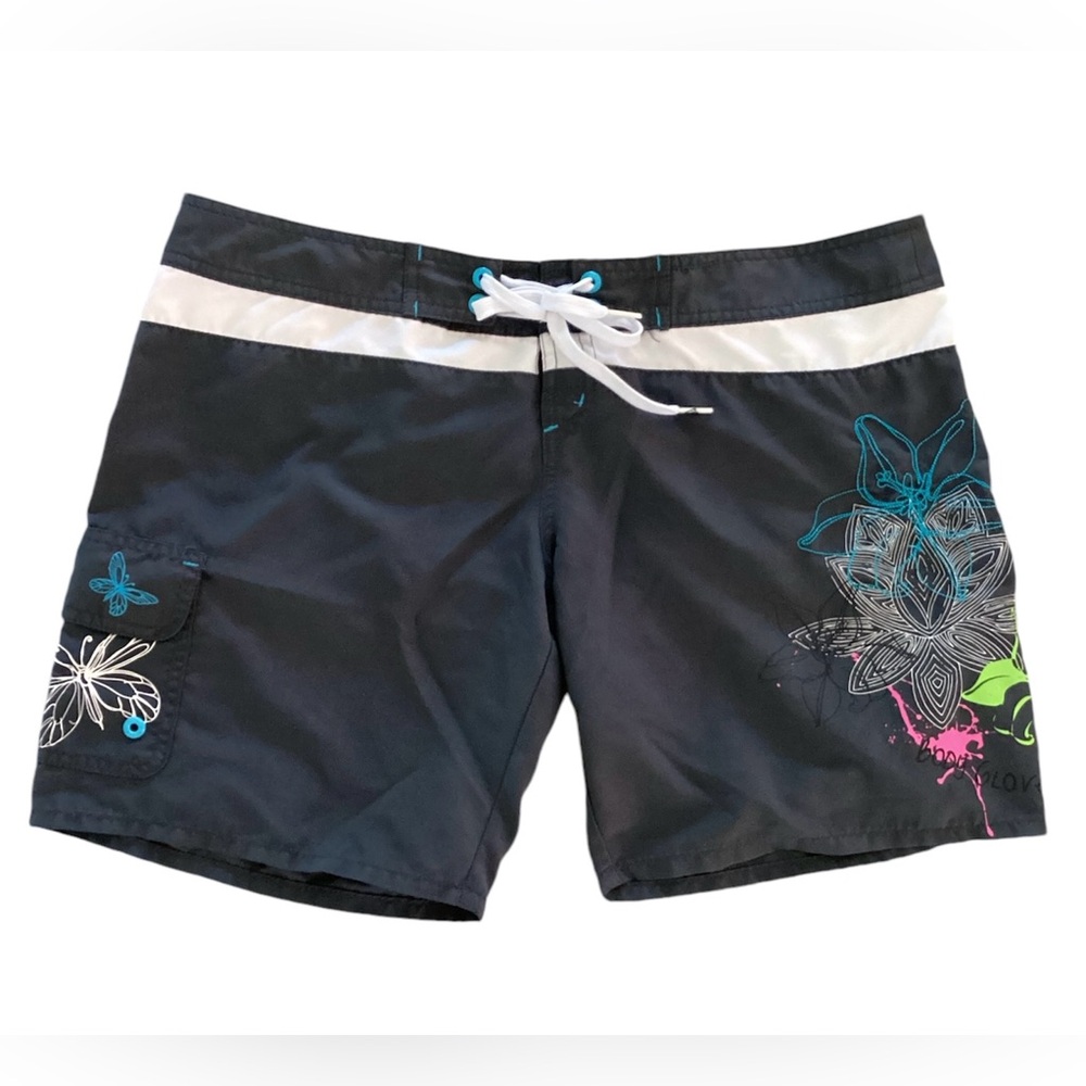 Body Glove womens board shorts swim boardshorts size medium gray